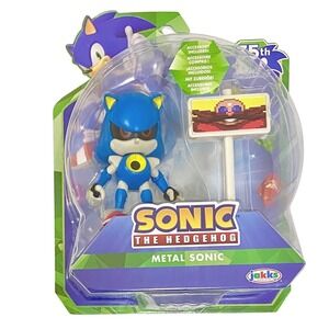 METAL SONIC Sonic The Hedgehog Jakks Pacific 4" 35th Anniversary Action Figure